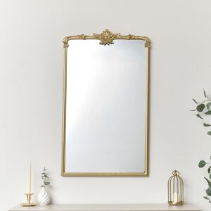 Large Gold Ornate Vintage Floral Wall Mirror - 104cm x 63cm Material: Mirrors Large Gold Ornate Vintage Floral Wall Mirror - 104cm x 63cm Material: Mirrors