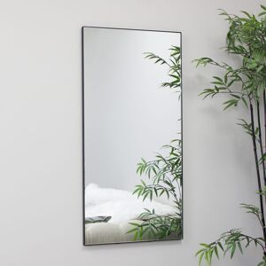 Black Wall Mirror 100cm x 50cm Material: Metal & Glass