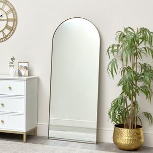 Large Gold Arched Leaner Mirror 150cm x 60cm Material: Metal, glass, wood