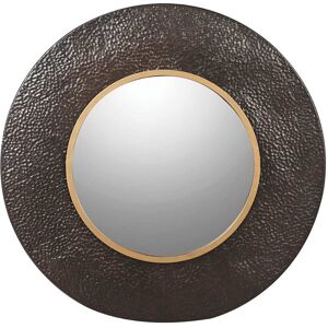 Round Hammered Wall Mirror 80cm x 80cm Material: Iron, Glass