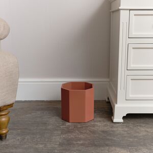 Terracotta Pink Wooden Octagonal Edge Waste Paper Bin Material: New Products Terracotta Pink Wooden Octagonal Edge Waste Paper Bin Material: New Products