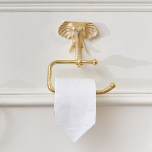 Metallic Gold Elephant Toilet Roll Holder 18cm x 19cm Material: Metal