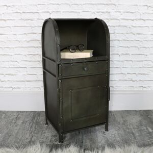 Industrial Style Metal Bedside Cabinet Material: Metal