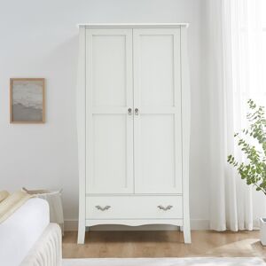 Large Double Wardrobe - Elizabeth Ivory Range Material: Coated MDF, Metal