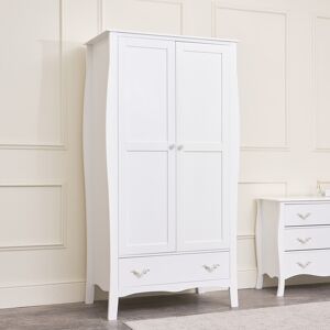 Large Double Wardrobe - Elizabeth White Range Material: Coated MDF, Metal