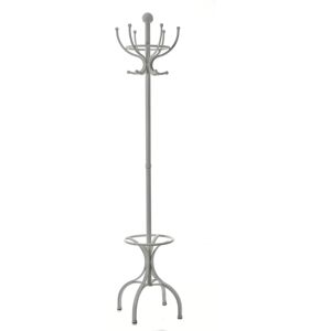 White Metal Coat & Hat Stand Material: Metal