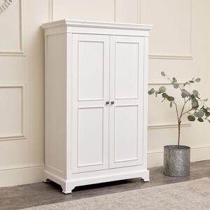 White Storage Closet - Daventry White Range Material: Wood, Metal