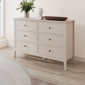Large 6 Drawer Chest of Drawers - Rowley Taupe Grey Range Material: Furniture/Furniture Ranges/Rowley Range/Rowley Taupe Grey Range