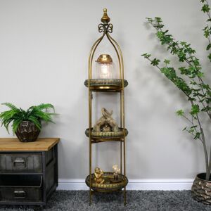Antique Gold Three Tier Freestanding Shelf Material: Home Decor & Accessories/Shelves & Storage Antique Gold Three Tier Freestanding Shelf Material: Home Decor & Accessories/Shelves & Storage