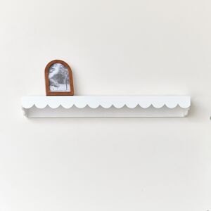 Extra Large White Scalloped Wall Storage Shelf - 90cm Material: Furniture/Wall Cabinets & Shelving Extra Large White Scalloped Wall Storage Shelf - 90cm Material: Furniture/Wall Cabinets & Shelving
