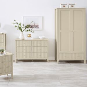 Double Wardrobe, Chest of Drawers & Pair of Bedside Tables - Hales Taupe Range Material: Furniture/Furniture Ranges/Hales Range/Hales Taupe Range Double Wardrobe, Chest of Drawers & Pair of Bedside Tables - Hales Taupe Range Material: Furniture/Furniture Ranges/Hales Range/Hales Taupe Range