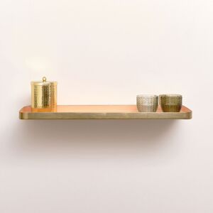 Gold & Peach Enamelled Metal Wall Shelf - 50cm Material: Home Decor & Accessories/Shelves & Storage Gold & Peach Enamelled Metal Wall Shelf - 50cm Material: Home Decor & Accessories/Shelves & Storage