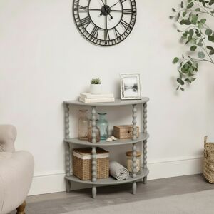Grey Half Moon Bobbled Freestanding Shelving Unit Material: Home Decor & Accessories/Shelves & Storage Grey Half Moon Bobbled Freestanding Shelving Unit Material: Home Decor & Accessories/Shelves & Storage