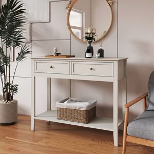 Large 2 Drawer Sideboard Console Table - Rowley Pale Cream Range Material: Furniture/Furniture Ranges/Rowley Range/Rowley Pale Cream Range Large 2 Drawer Sideboard Console Table - Rowley Pale Cream Range Material: Furniture/Furniture Ranges/Rowley Range/Rowley Pale Cream Range