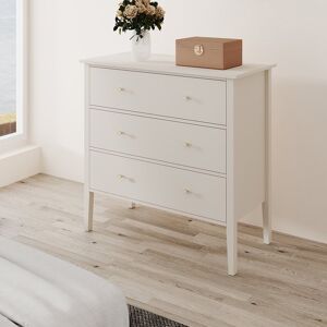 Large 3 Drawer Chest of Drawers - Abbey Pale Ivory Range Material: Furniture/Furniture Ranges/Abbey Range/Abbey Pale Ivory Range Large 3 Drawer Chest of Drawers - Abbey Pale Ivory Range Material: Furniture/Furniture Ranges/Abbey Range/Abbey Pale Ivory Range