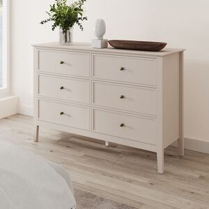 Large 6 Drawer Chest of Drawers - Rowley Pale Cream Range Material: Furniture/Furniture Ranges/Rowley Range/Rowley Pale Cream Range Large 6 Drawer Chest of Drawers - Rowley Pale Cream Range Material: Furniture/Furniture Ranges/Rowley Range/Rowley Pale Cream Range