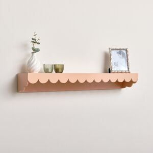 Extra Large Peach Scalloped Wall Storage Shelf - 90cm Material: Home Decor & Accessories/Shelves & Storage Extra Large Peach Scalloped Wall Storage Shelf - 90cm Material: Home Decor & Accessories/Shelves & Storage