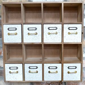 Large Wooden & White Speckled Wall Mounted Storage Unit Material: Furniture/Wall Cabinets & Shelving Large Wooden & White Speckled Wall Mounted Storage Unit Material: Furniture/Wall Cabinets & Shelving