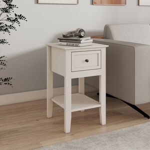 One Drawer Bedside Table - Rowley Pale Cream Range Material: Furniture/Bedside Tables One Drawer Bedside Table - Rowley Pale Cream Range Material: Furniture/Bedside Tables
