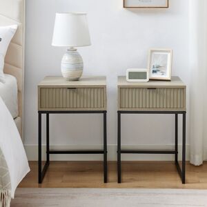 Pair of One Drawer Bedside Table - Hesley Nordic Wood Range Material: Furniture/Furniture Ranges/Hesley Range Pair of One Drawer Bedside Table - Hesley Nordic Wood Range Material: Furniture/Furniture Ranges/Hesley Range
