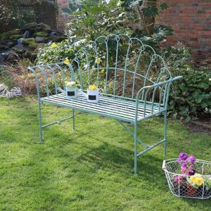 Antique Sage Green Garden Bench Material: Iron