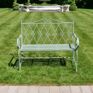 Vintage Green Garden Bench Material: Metal