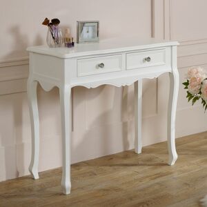 White Console / Dressing Table - Victoria Range Material: Wood