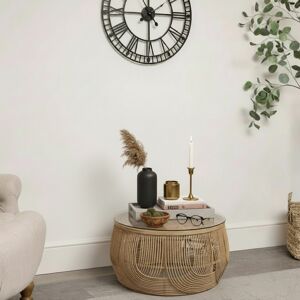 Glass Top Rattan Round Coffee Table Material: Furniture/Coffee Tables Glass Top Rattan Round Coffee Table Material: Furniture/Coffee Tables