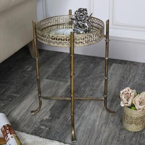 Vintage Gold Mirrored Tray Table Material: Furniture/Occasional & Side Tables Vintage Gold Mirrored Tray Table Material: Furniture/Occasional & Side Tables
