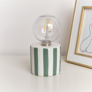 Green Cabana Stripe LED Desk Lamp - 18cm Material: Home Decor & Accessories/Lighting Green Cabana Stripe LED Desk Lamp - 18cm Material: Home Decor & Accessories/Lighting
