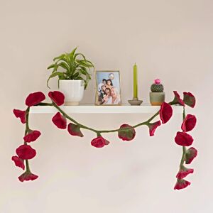 Paper high Felt Flower Garland - Wine