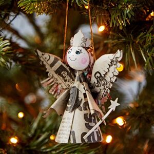 Paper high Recycled Newspaper Angel Christmas Tree Decoration