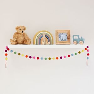 Paper high Handmade Multicoloured Felt Ball Garland - 3m - Multicoloured