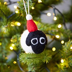 Paper high Felt Animal Ball Christmas Decoration - Sheep