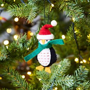 Paper high Felt Penguin In Santa Hat Christmas Decoration
