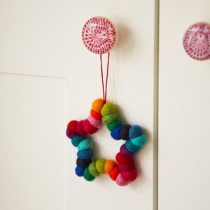 Paper high Felt Multicoloured Hanging Decoration - Star