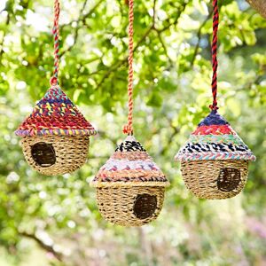 Paper high Round Recycled Cotton Birdhouse