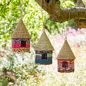 Paper high Octagonal Recycled Cotton Birdhouse