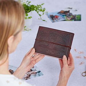 Paper high Leather Tree of Life Embossed Photo Album - S