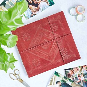 Paper high Embossed Leather Photo Album - L