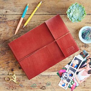 Paper high Personalised Distressed Leather Photo Album - M