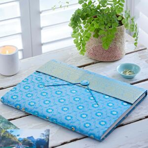 Paper high Extra Large Sari Fabric Photo Album - Blue