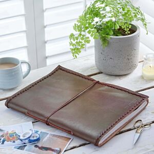 Paper high Personalised Stitched Distressed Leather Photo Album - XL