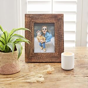 Paper high Personalised Natural Mango Wood Photo Frame - 7" x 5"