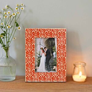 Paper high Vidya Orange Patterned Photo Frame - 6" x 4"