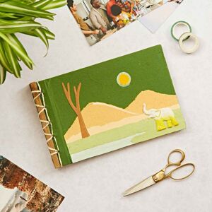 Paper high Colourful Elephant Dung Photo Album - Green