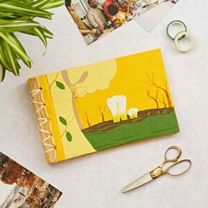 Paper high Colourful Elephant Dung Photo Album - Yellow