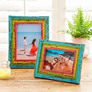 Paper high Recycled Newspaper Photo Frame - 6