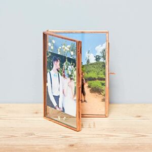 Paper high Recycled Glass Folded Double Photo Frame - 6