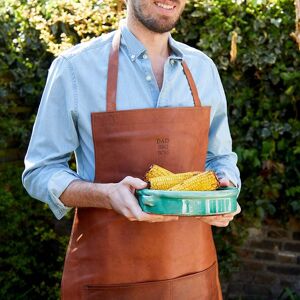 Paper high Personalised Brown Leather Apron